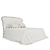 Handcrafted Bed Nicole Customizable 3D model small image 4