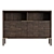 Vintage Oak Low Shelves 3D model small image 2