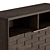 Vintage Oak Low Shelves 3D model small image 3