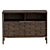 Vintage Oak Low Shelves 3D model small image 7