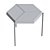 Loft-concept Hexagonal Side Table 3D model small image 3