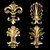 - Translate: The description is already in English.

- Title: Gold Gypsum Blend Ornament Collection 3D model small image 1