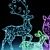 Wire Reindeer Garland Set 3D model small image 2