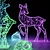 Wire Reindeer Garland Set 3D model small image 3