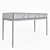 Modern Grey Writing Desk, PRINCIPLE 3D model small image 6