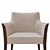 Elegant Cometa Armchair - Bourne 3D model small image 3