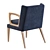 Elegant Morgan Goodwood Dining Chair 3D model small image 6