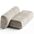 Modern Modular Suiseki Sofa System 3D model small image 2