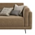 Refined Modern César Sofa 3D model small image 5