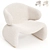 Vintage Style Olivier Armchair Model 3D model small image 1