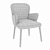 Modern Wood Accent Chair 3D model small image 5