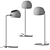 Minimalist Industrial Desk Lamp 3D model small image 2