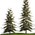 Evergreen Trees Collection for Landscape Design 3D model small image 3