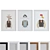 Animal Portrait Photo Frame Set 3D model small image 1