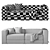 Modular 3-Seater Jattebo Sofa 3D model small image 3