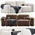 Sarah Ellison Lush Sofa Collection 3D model small image 1