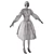 Gothic Dress 3D Model Max-FBX 3D model small image 5