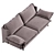 Elegant Grand Sofaclub Couch 3D model small image 5