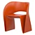 Modern Little Armchair "Raviolo 3D model small image 1