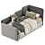 Convertible Sofa Bed LEVEL 306 3D model small image 4