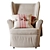 Modern Twist: IKEA Strandmon Chair 3D model small image 2