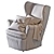 Modern Twist: IKEA Strandmon Chair 3D model small image 11