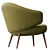 Charlotte Modern Lounge Chair Elegance 3D model small image 3
