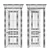 Title: Elegant Chicago Interior Doors 3D model small image 4