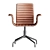 Ergonomic Leather Meeting Chair 3D model small image 2