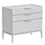 Designer 3-Drawer Esperia Chest 3D model small image 3