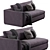 Modern Dorian Sofa Design 3D model small image 5