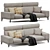 Modern Italian Blake Sofa 3D model small image 1