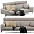 Modern Italian Blake Sofa 3D model small image 2