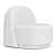 Sleek Modern Arp Armchair 2014 3D model small image 4