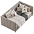 Avalon Channel Stitch Daybed 305 3D model small image 3