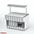 Neutral Wall Counter with Stone Top 3D model small image 4