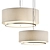 Modern Fabric Dayton Pendant Light 3D model small image 1