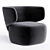 Modern Basel Easy Chair Design 3D model small image 2