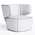 Modern Basel Easy Chair Design 3D model small image 3