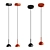 Sleek Metal Pendant Light 3D model small image 4