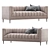 Modern Poly Upholstered Milton Sofa 3D model small image 1