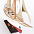 Silver Schooner Model Boat Kit 3D model small image 5