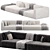 Elegant Lema Cloud Sofa Set 3D model small image 2