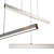 Flair Linear LED Pendant: Modern Crystal Lighting 3D model small image 4