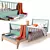 Foldable Children's Bed Willox 3D model small image 3