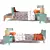 Foldable Children's Bed Willox 3D model small image 4