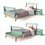 Foldable Children's Bed Willox 3D model small image 6