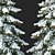 Snowy Winter Spruces Scene 3D model small image 12