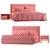 Sleek Design Molteni RIBBON Bed 3D model small image 4