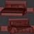 Sleek Design Molteni RIBBON Bed 3D model small image 5